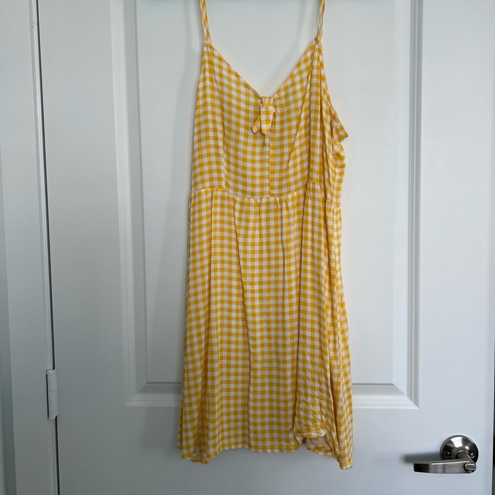 Yellow Gingham Dress
